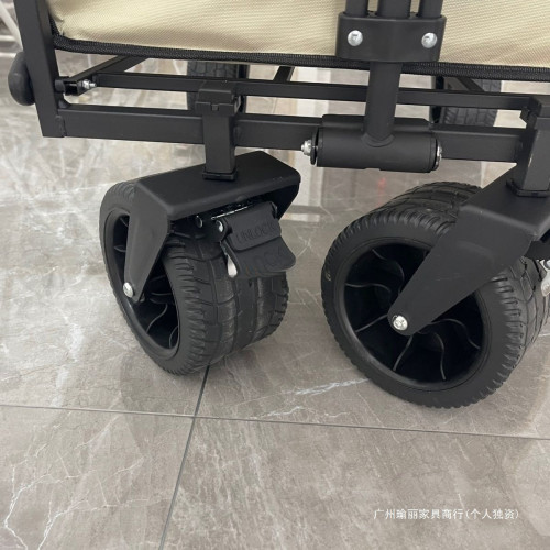 露營推車野餐小拉車戶外營地車可折疊超大手推可升降擺攤車帶娃車