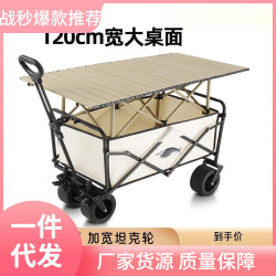 露營推車戶外可折疊營地車超大野餐拖車野營手拉桿擺攤萬能小推車