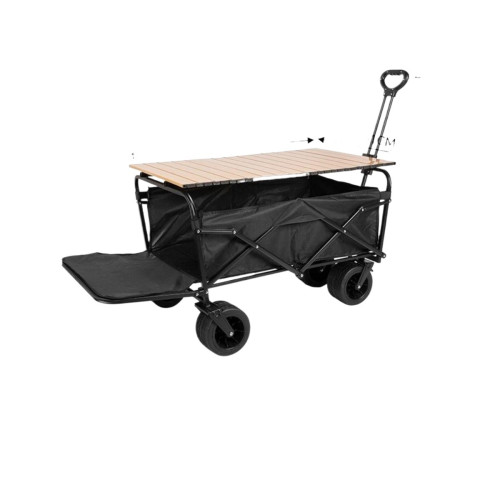 戶外可折疊露營手推車野餐營地拉桿小拖車擺攤桌嚴選