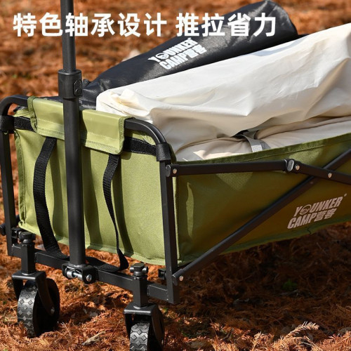 露營車多功能戶外可折疊推車標準款營地車拖車野營手拉桿擺攤推車