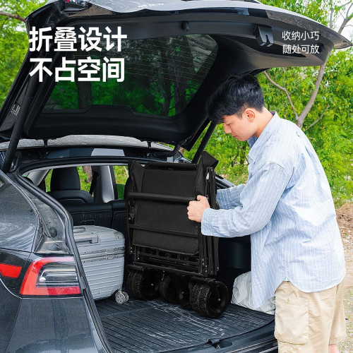 露營車戶外可折疊推車營地車野餐車擺攤小推車拖車野營手拉桿