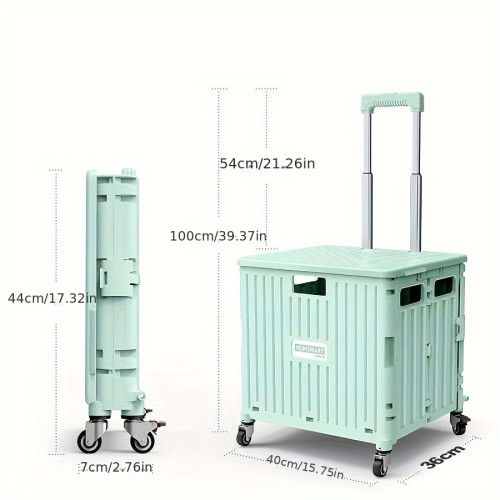 1PC Collapsible Trolley, Folded Portable Lightweight Cart65