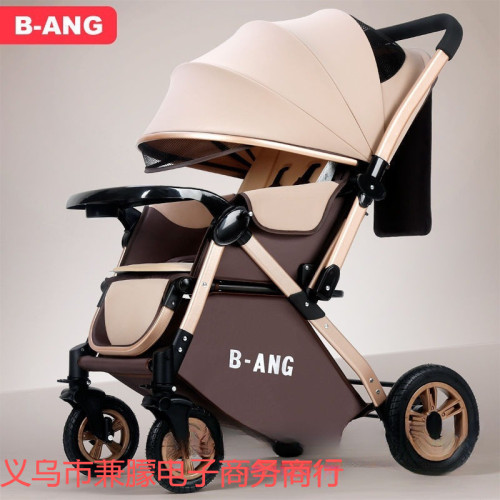 高景觀嬰兒推車輕便可坐可躺可折疊寶寶手推車四輪嬰兒車外出童車