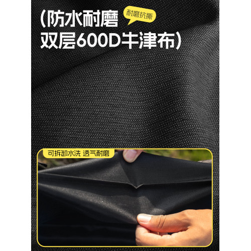 戶外露營車擺攤大號露營推車後開款折疊旅行野餐車戶外野營拉桿車