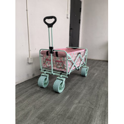 戶外露營折疊推車可攜式兒童可躺營地車迷你購物手拉車少女心擺攤專