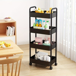 5 layer Handcart Storage Rack 3/4/5 Tier Rolling Utility