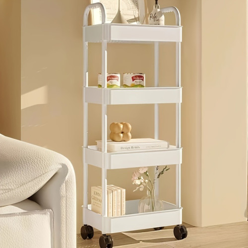 5 layer Handcart Storage Rack 3/4/5 Tier Rolling Utility