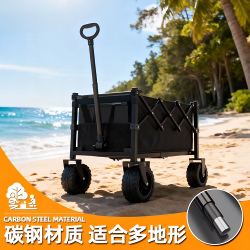 露營車旅行營地車可折疊手推車車拖車擺攤小拉車擺攤萬能小推車