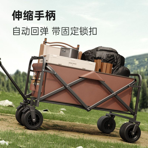 露營車戶外可折疊推車兒童可躺營地車野餐車拖車野營擺攤小推車廠