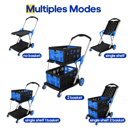 2 Tier Utility Cart 2 Tier Multifunctional Utility Cart