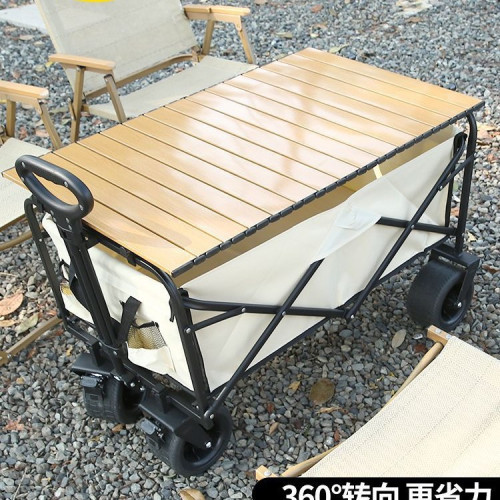 露營推車營地拖車可折疊戶外旅行購物手推野餐小拉車野營手拉車鐵