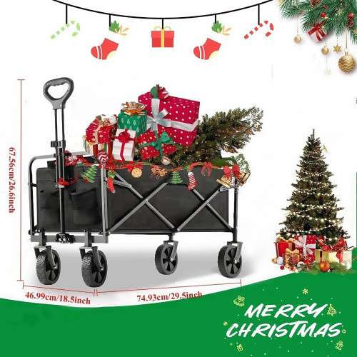 Large Capacity All Terrain Cart Folding Cart, Heavy Duty