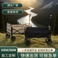 新款營地車戶外露營郊遊買菜小拉車擺攤折疊野營推車可攜式野餐車
