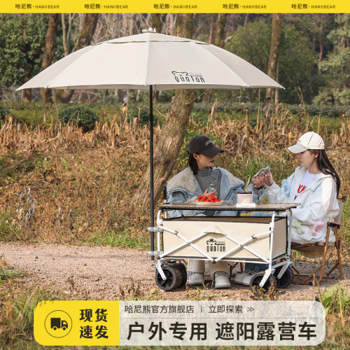 露營車擺攤小推車營地戶外折疊兒童可躺可升降桌子超大號野營野餐