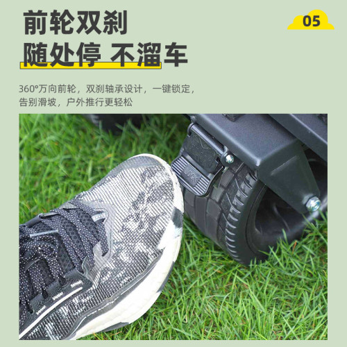 新款戶外雙開露營推車可攜式多功能可躺露營車升降拉桿可折疊推車