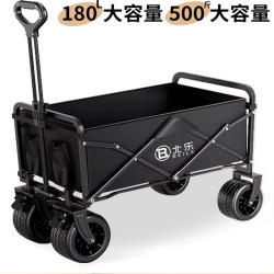 戶外露營車推車營地拖車可折疊擺攤小推車手拉旅行野營野餐手推車