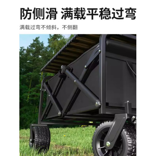 露營推車戶外拖車折疊超大野營手拉車小推車野餐車桌板營地推車