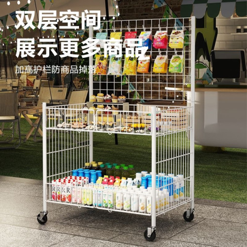 擺攤小推車冰粉出攤商用移動貨架折疊夜市壽司地攤耳飾頭飾手推車