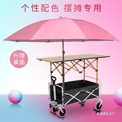 露營車戶外推車折疊野營野餐兒童可躺大號旅行擺攤小推車野餐快遞