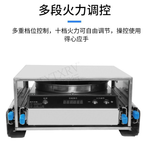 房車改裝配件戶外可攜式脈沖式抽拉柴油灶可攜式燃油爐具明火防風具灶