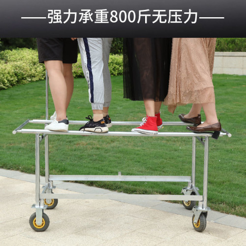 夜市加厚帶輪子擺攤車可拆卸小吃車移動攤位車拆卸款推拉