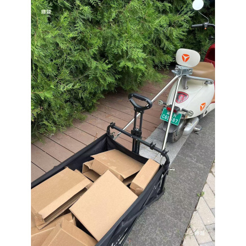 露營車拖車桿電動車摩托車拖車連接桿牽引戶外釣魚擺攤小推車拉桿