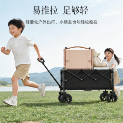 露營車野餐車戶外旅行多功能手拉車可折疊拆卸擺攤車