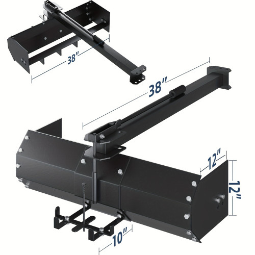 Sleeve Hitch Tow Behind Box Scraper, Carbon Structural