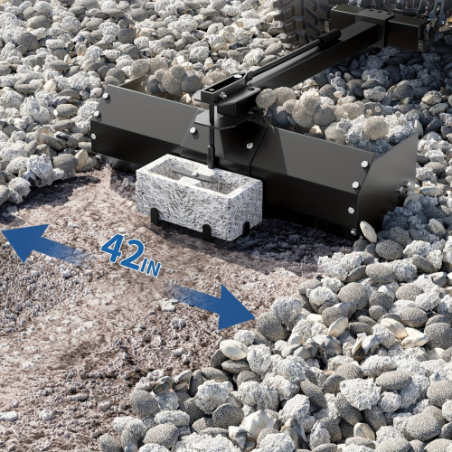 Sleeve Hitch Tow Behind Box Scraper, Carbon Structural