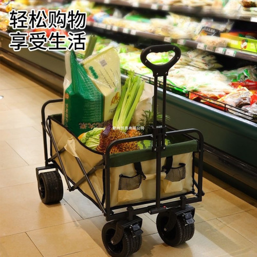 露營車擺攤地攤小推車拉貨可折疊手推車戶外野餐車家用運動用
