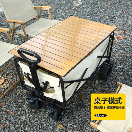 露營推車營地拖車可折疊戶外旅行購物手推野餐小拉車野營手拉車