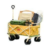 露營車戶外可折疊超大營地車野餐車拖車野營手拉桿擺攤推車可攜式