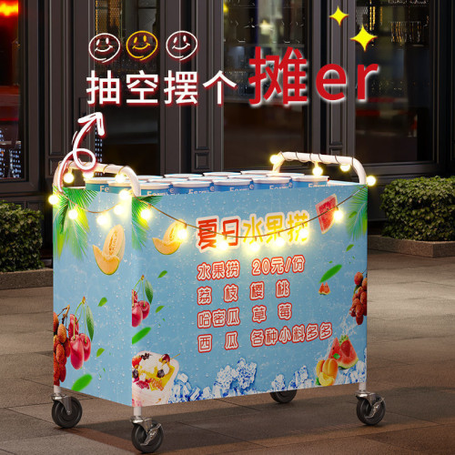 戶外折疊擺攤小推車可折疊夜市地攤專用手推移動貨架可攜式小吃出攤