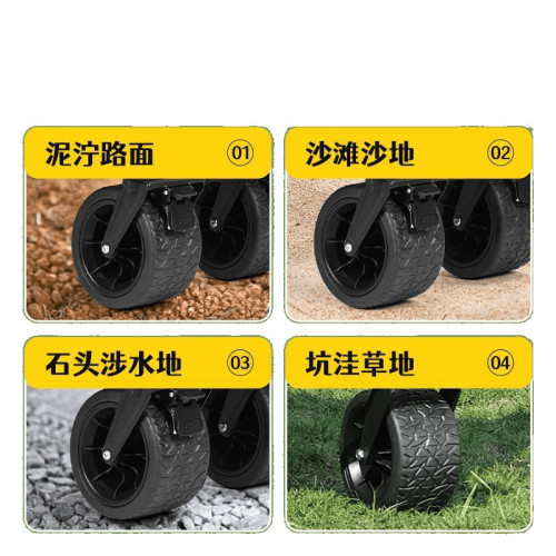 露營車可折疊小推車野餐車快遞車寵物車擺攤車帶桌板