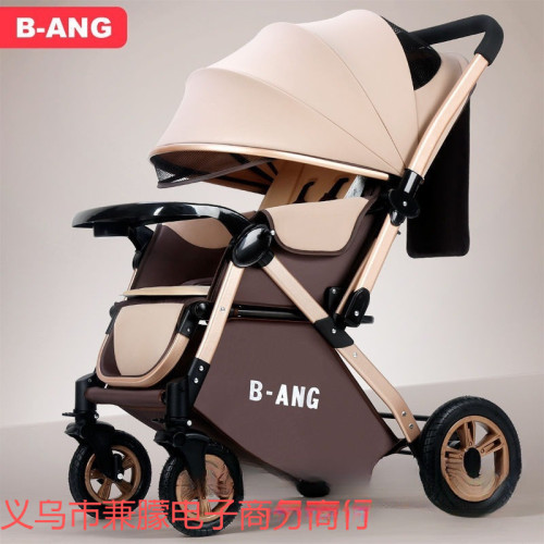 高景觀嬰兒推車輕便可坐可躺可折疊寶寶手推車四輪嬰兒車外出童車