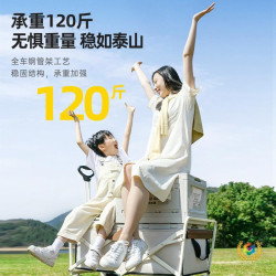 ✅露營車推車戶外擺攤手推營地車野營可折疊小拖車野餐手拉