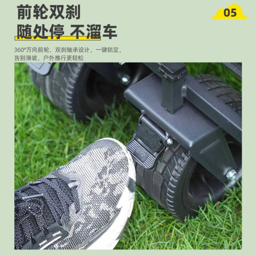戶外可折疊營地推車大容量簡約可移動野餐車便捷升降手拉桿小推車
