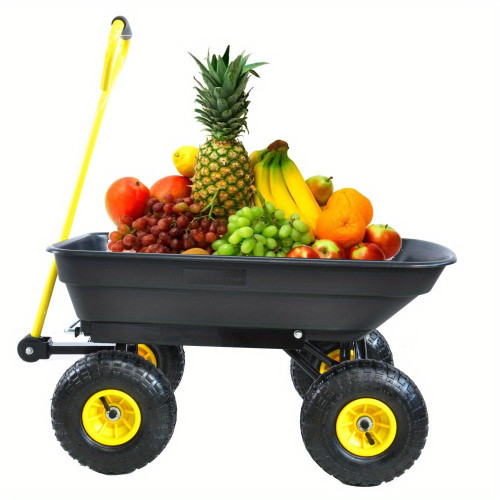 300 Lbs Folding Wagon Cart | Heavy Plastic And Durable