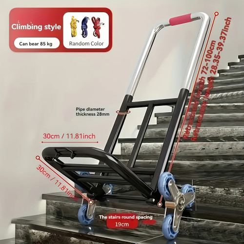 1 Pack Heavy Duty Folding Hand Truck with Adjustable Buckle