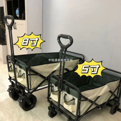 露營推車野餐小拉車戶外營地車可折疊超大手推可升降擺攤車帶娃車