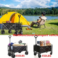 1PC Folding Portable Trolley, Large Capacity Camper, 360°