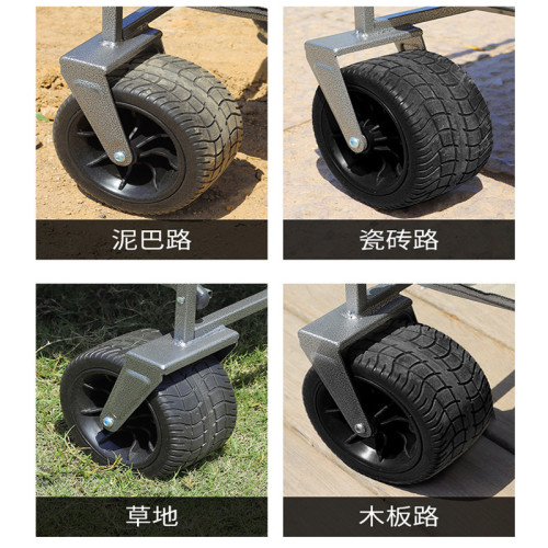 戶外露營車可折疊手推車野營小拖車營地旅行車地攤野餐可攜式小