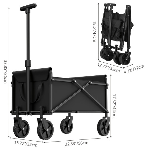 Portable Folding Heavy Duty Garden Utility Cart Collapsible