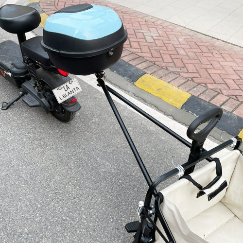 布蘭塔電動車連接器露營車連接件營地車後掛式牽引拖車連接桿配件