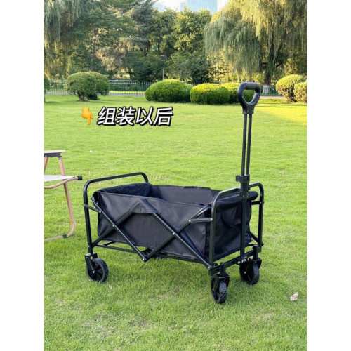 露營車戶外拖車折疊營地車購物露營野營地小推車擺攤小推拉車越野