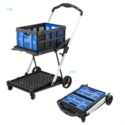 Durable Folding Shopping Cart with Smooth GlIDe Wheels