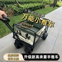 情侶款家用購物小推車露營車拉貨推車夜市賣花拉桿車承一車拉