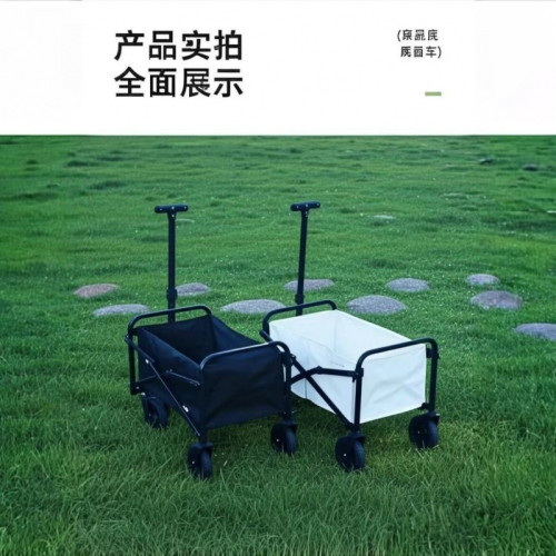 情侶款家用購物小推車露營車拉貨推車夜市賣花拉桿車承一車拉