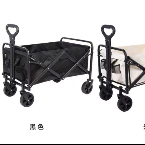 通用露營車加工營地可攜式野餐兒童拉桿小推車戶外擺攤折疊快遞拉