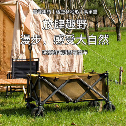 露營車戶外折疊推車拖車野營車釣魚拉車